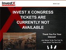 Tablet Screenshot of investxcongress.com
